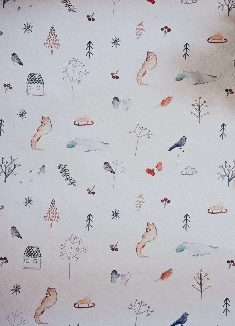 Be Nice EKO Balicí papír vánoční - Poetický 3 ks velký