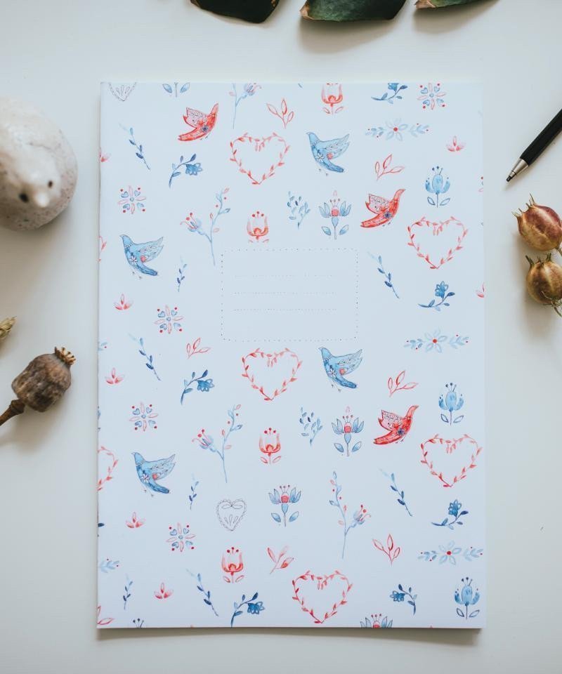 Be Nice EKO Školní sešit 422A4 pomocné linky vpravo - Z lásky