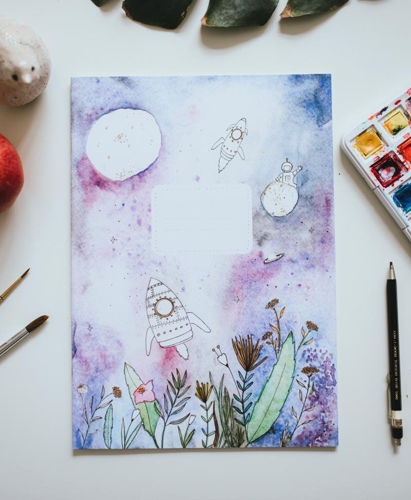 Be Nice EKO školní sešit 430A4 čistý - Vesmír