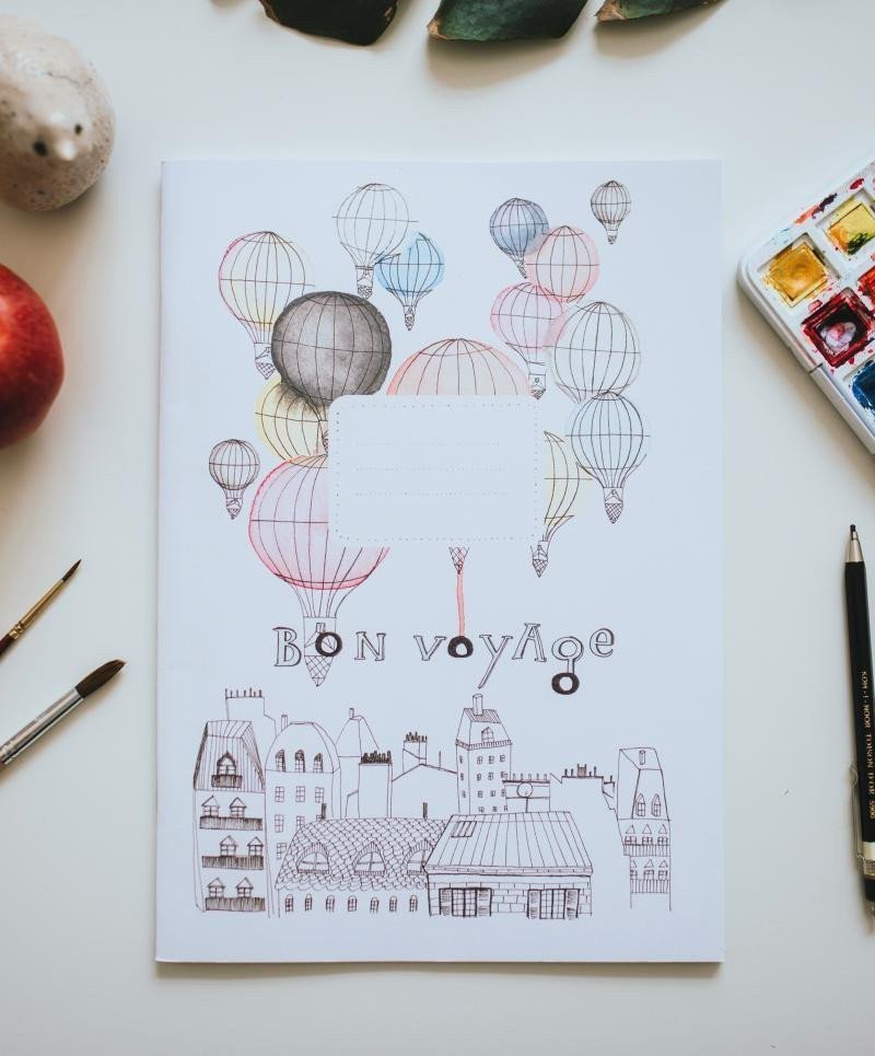 Be Nice EKO Školní sešit 624A6 linkovaný - Bon Voyage