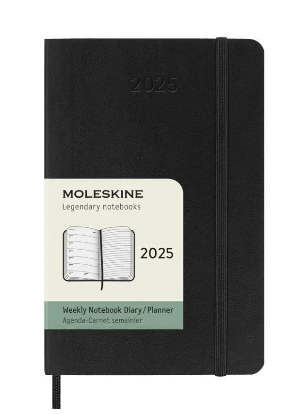 Moleskine Plánovací zápisník 2025 černý S měkký