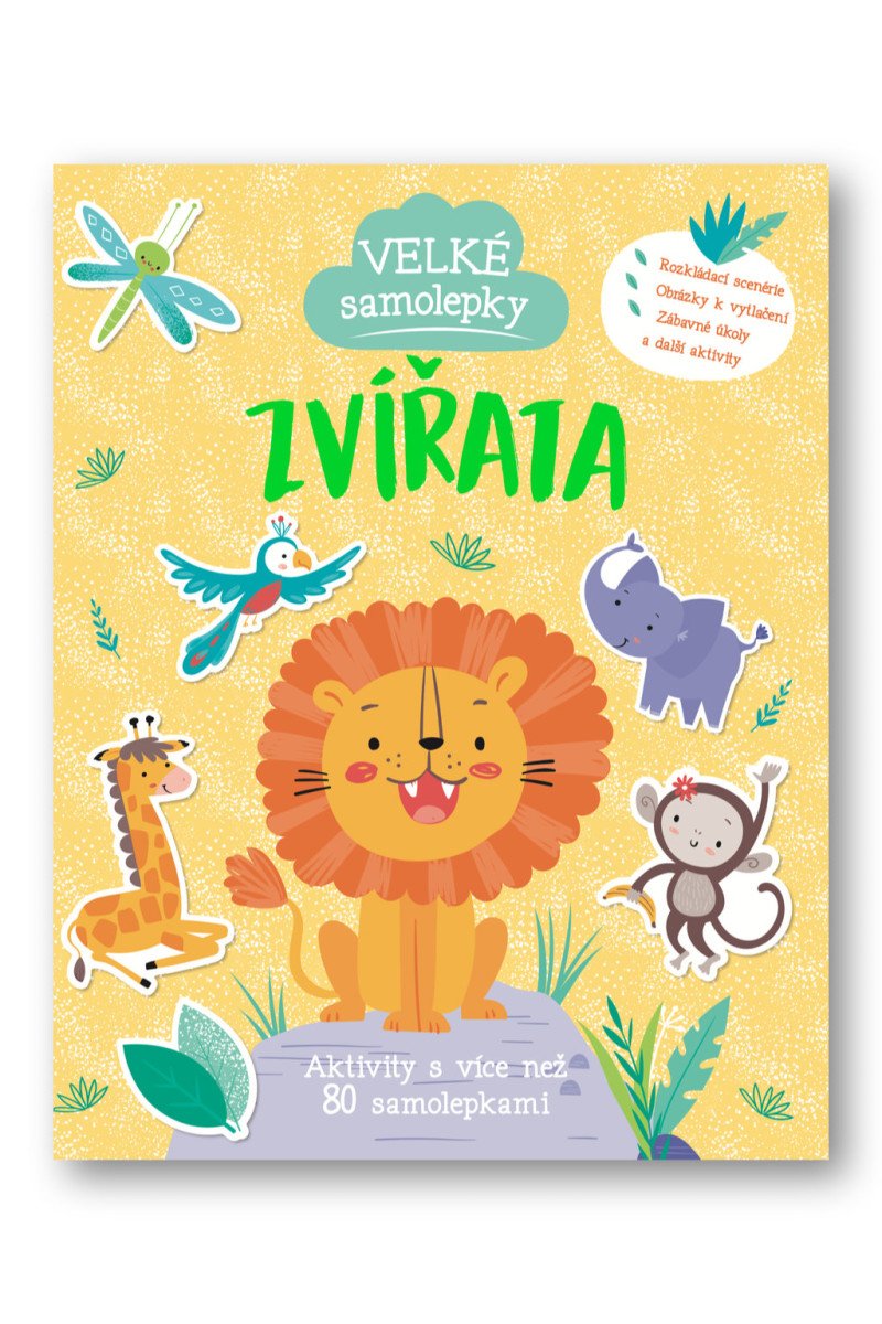 Velké samolepky Zvířata - Aktivity s více než 80 samolepkami