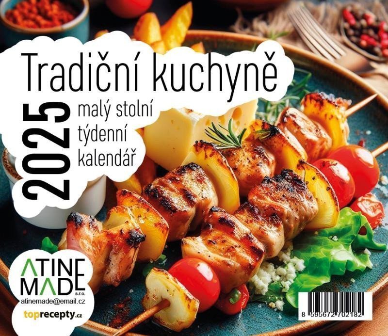 Kalendář 2025 Tradiční kuchyně stolní týdenní 150 x 130 mm