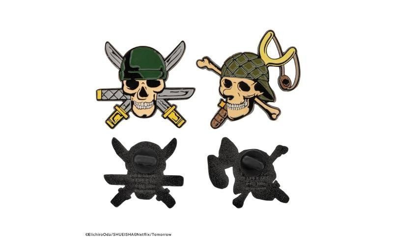 One Piece Set odznaků 2 ks - Zoro  Usopp