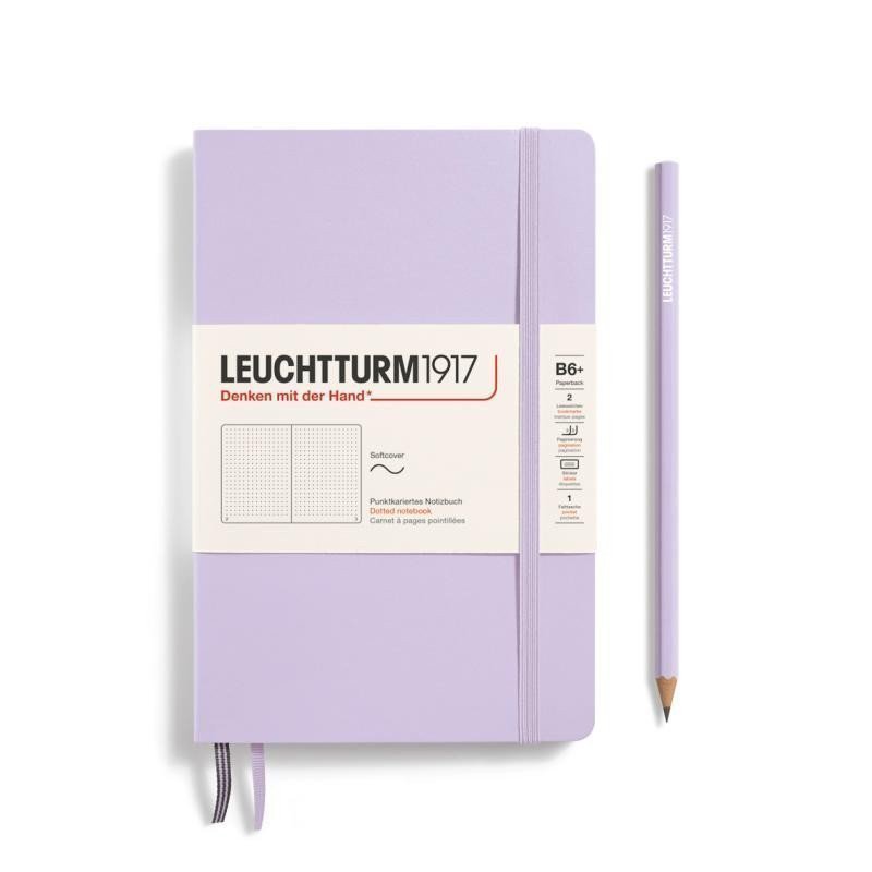 Leuchtturm1917 Zápisník Lilac Softcover B6 tečkovaný