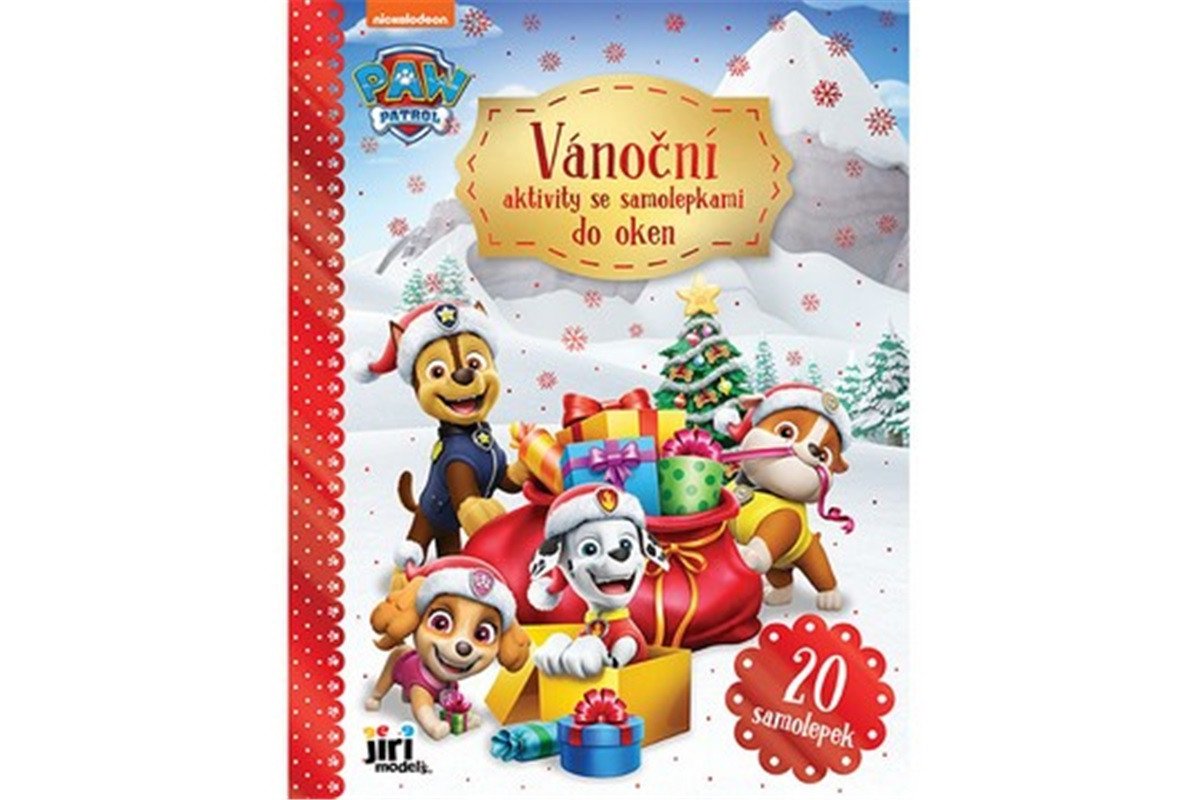 Tlapková patrola - Vánoční aktivity se samolepkami do oken