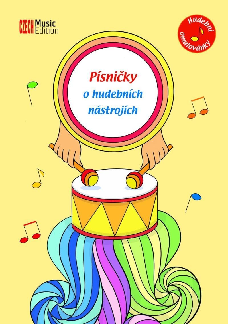 Hudební omalovánky – Písničky o hudebních nástrojích – Šašinková Eva
