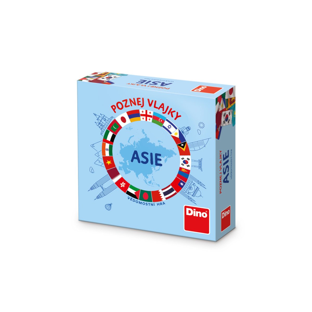 Poznej vlajky Asie - cestovní hra