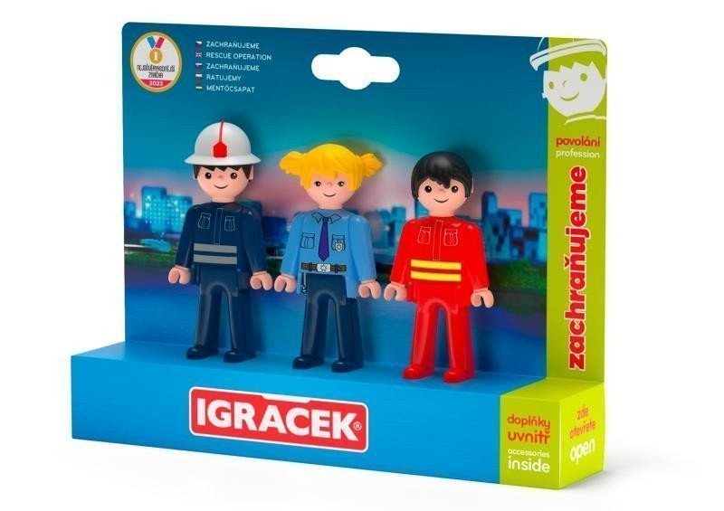 Igráček Trio Zachraňujeme - Hasič Policista a Záchranář