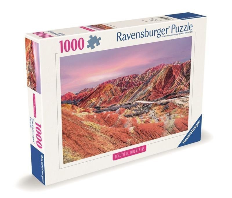 Puzzle Dechberoucí hory Duhové hory Čína 1000 dílků