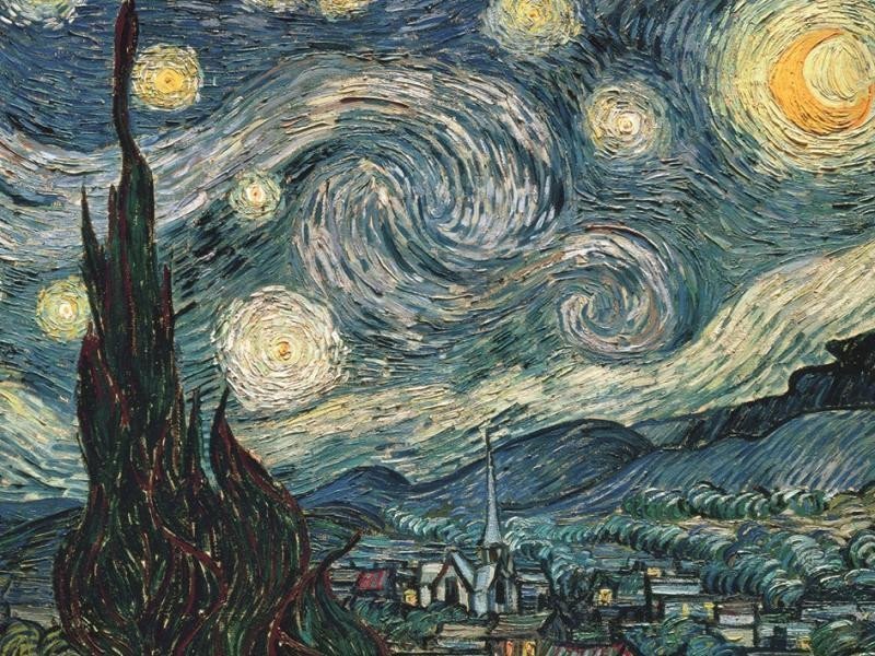 Puzzle Vincent van Gogh Hvězdná noc 1500 dílků