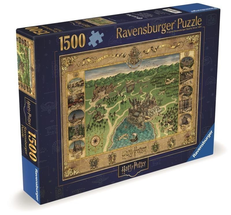 Puzzle Harry Potter Mapa Bradavic 1500 dílků