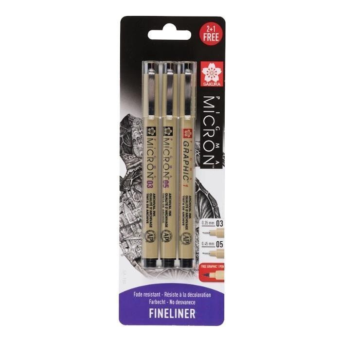 Sakura Sada Pigma Micron Black 21 Graphic1 zdarma
