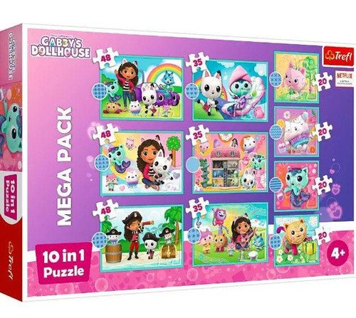 Puzzle Gábinin kouzelný domek MEGA PACK 10v1