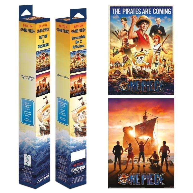 One Piece Live action set plakátů mini 2ks
