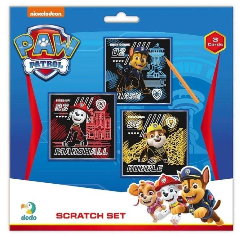 Škrabací obrázky Tlapková patrola Prima parta 21 x 21 cm