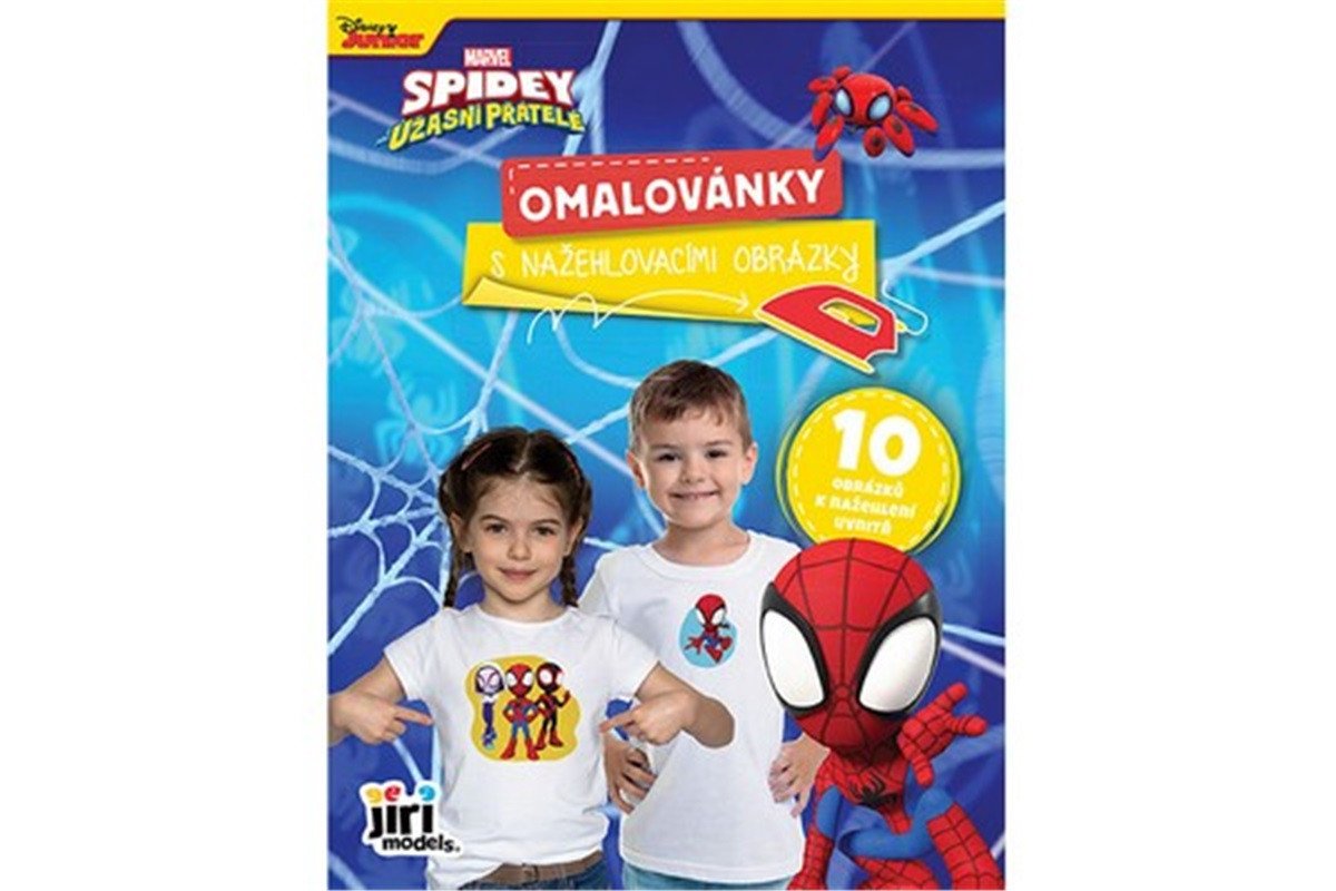 Omalovánky s nažehlovacími obrázky Spidey