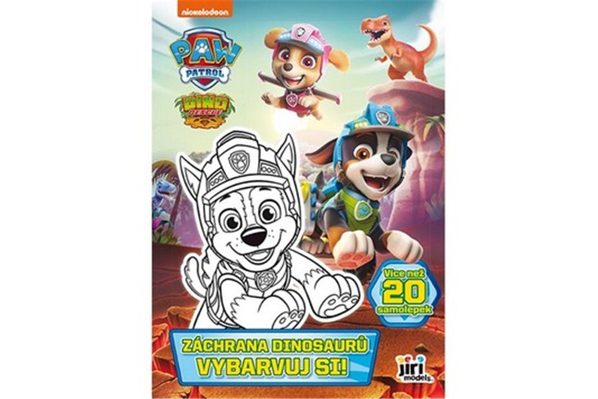 Vybarvuj si Tlapková patrola Záchrana dinosaurů
