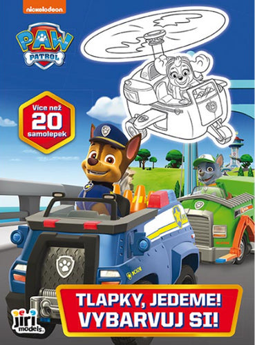 Vybarvuj si Tlapková patrola Tlapky jedeme