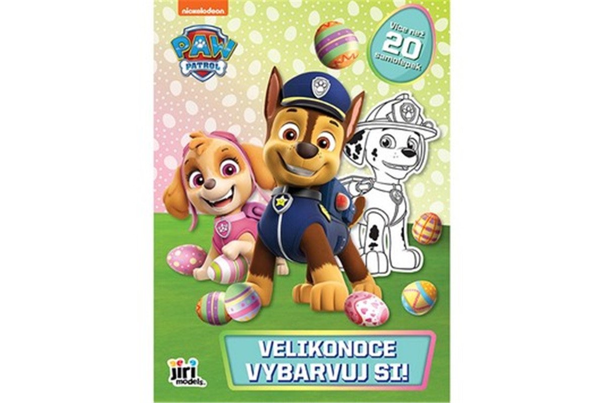 Vybarvuj si Tlapková patrola Velikonoce
