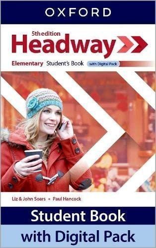 New Headway Fifth Edition Elementary Students Book with Digital pack – Soars Liz