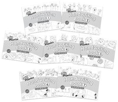 Jolly Phonics Handwriting Books Complete Set 1-7 In Print Letters American English edition – Kaltenthaler Birgit