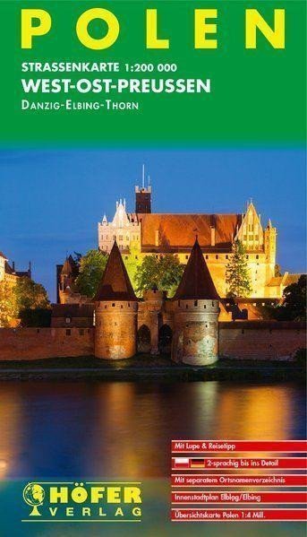 Polsko Západní-východní Prusko - GdaňskElbingThorn 1200 000  automapa