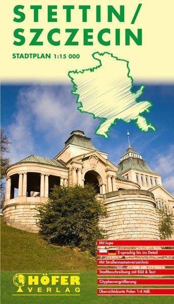 Štětín 115 000  mapa města