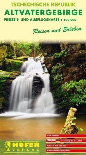 Česká republika Jeseníky 1100 000  volnočasová a výletní mapa