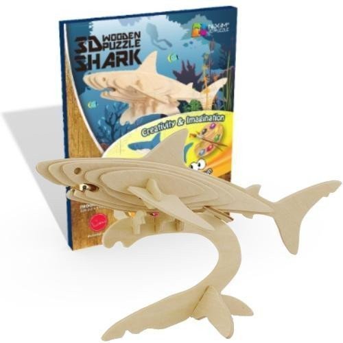 NiXiM Dřevěné 3D puzzleŽralok