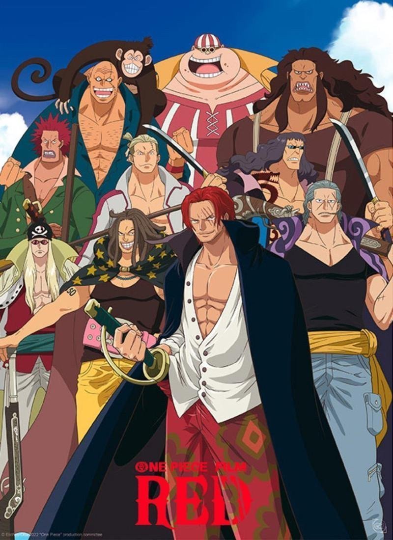 One Piece Red Plakát - Red Hair Pirates 52 x 38 cm
