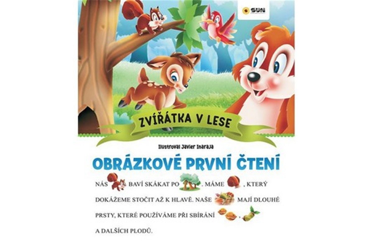 Zvířátka v lese - Obrázkové první čtení