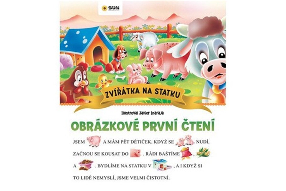 Zvířátka na statku - Obrázkové první čtení