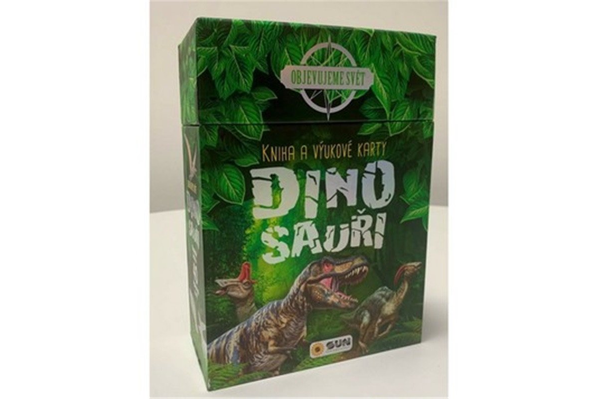 Dinosauři - Objevujeme svět Dárkový box - kniha  výukové karty