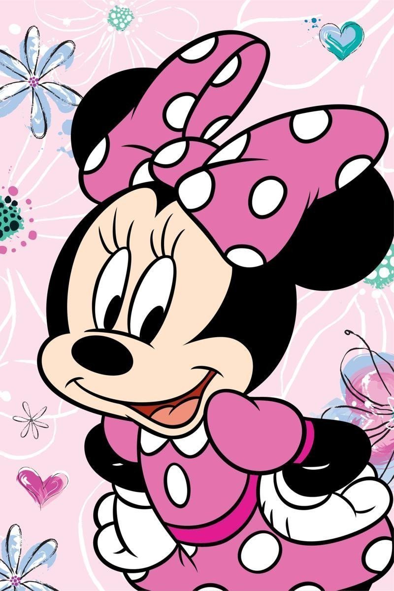 Mikroflanelová deka - Minnie Flowers