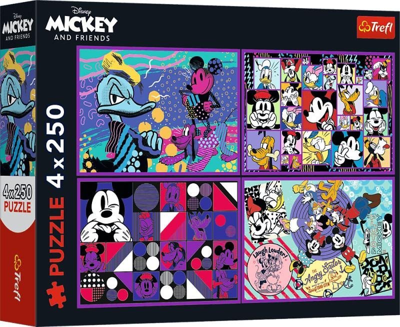 Puzzle Příhody Mickeyho Mouse a přátel4x250 dílků