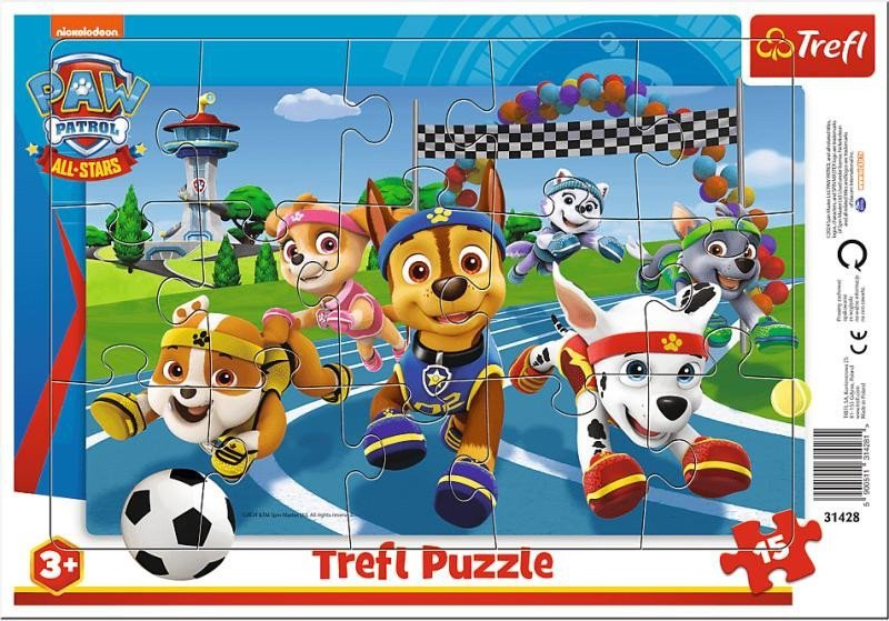 Puzzle Tlapková patrola Vždy ochotní pomáhat15 dílků
