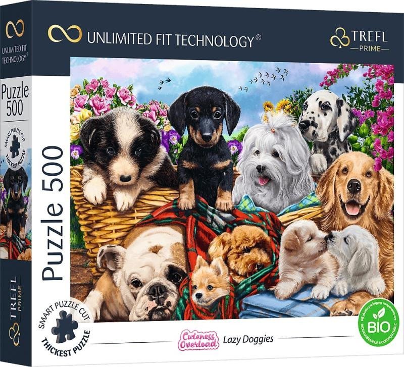 Puzzle UFT Cuteness Overload Unavení pejsci500 dílků