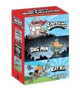 Dav Pilkeys Hero Collection Captain Underpants 1 Dog Man 1 Cat Kid Comic Club 1 – Pilkey Dav