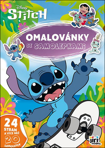 Lilo  Stitch - Omalovánky A4 se samolepkami