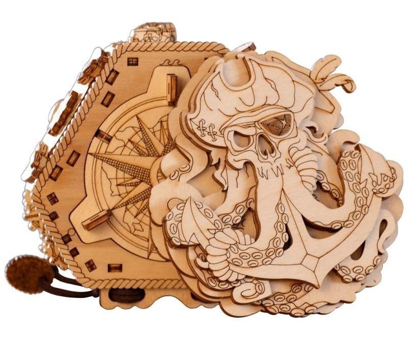 Dřevěný hlavolam - Blackbeards Compass