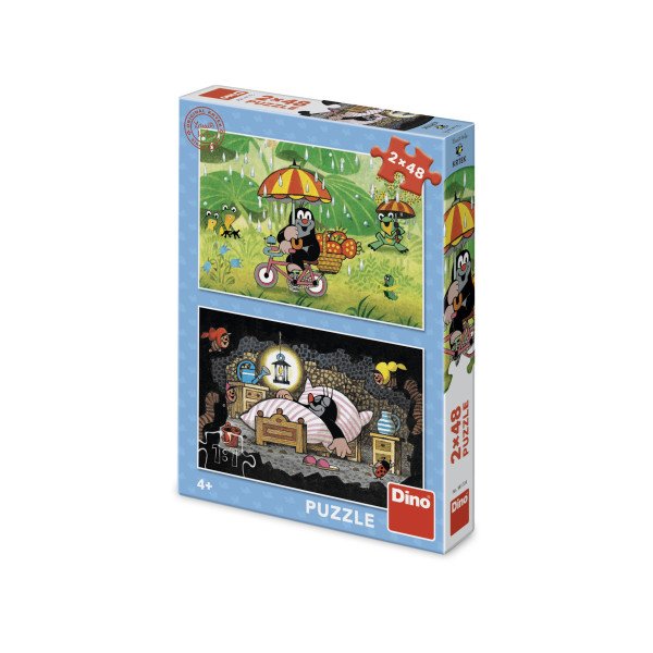 Puzzle Krtkův den 2 x 48 dílků