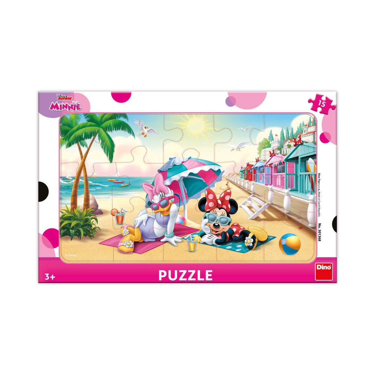 Puzzle deskové Minnie Oslava 15 dílků