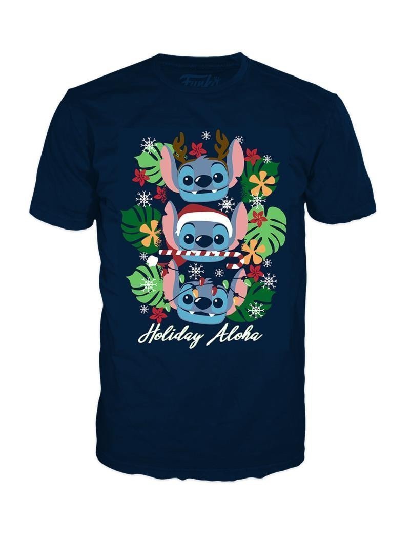 Funko Pop Tee StitchHoliday Stitch M