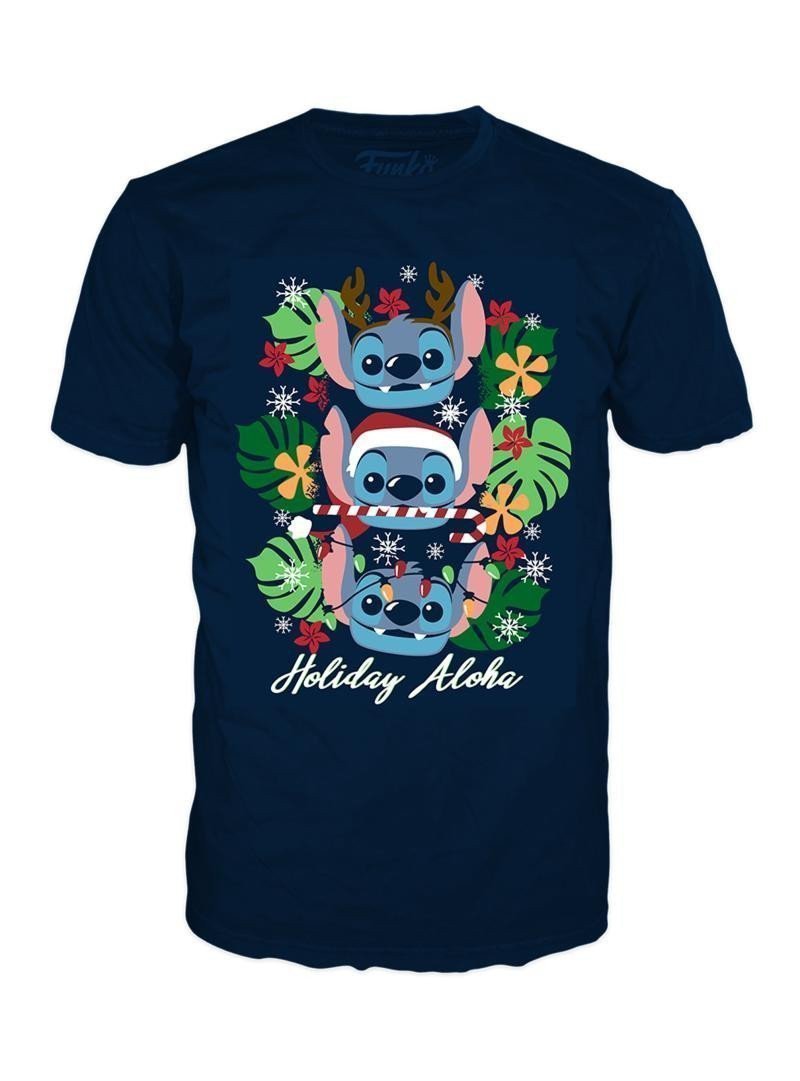 Funko Pop Tee StitchHoliday Stitch L
