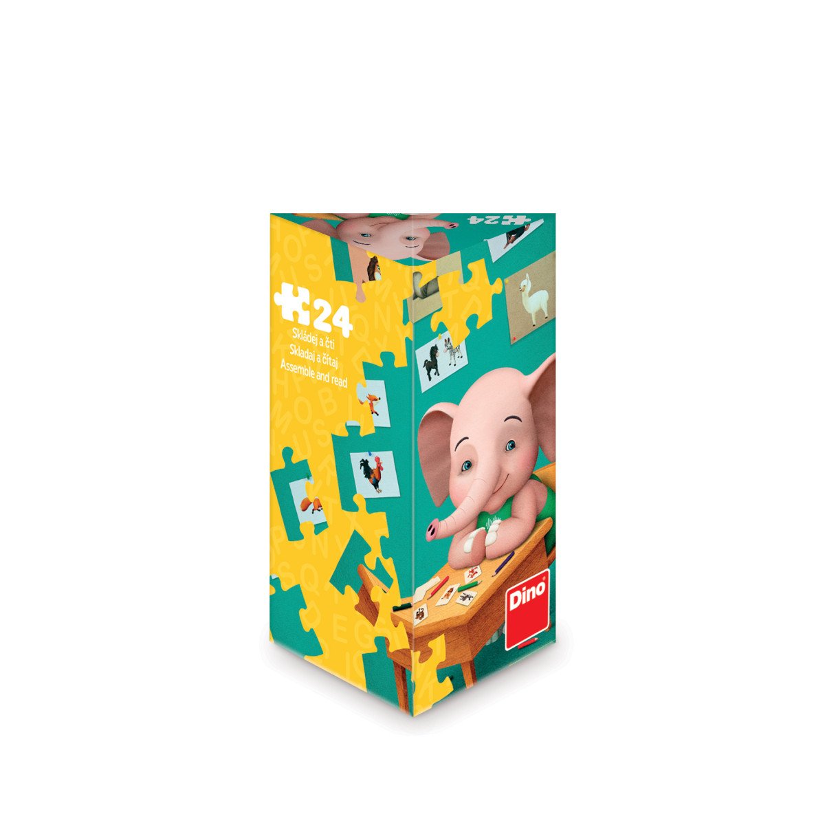 Puzzle triangl Sloník Mio 24 dílků