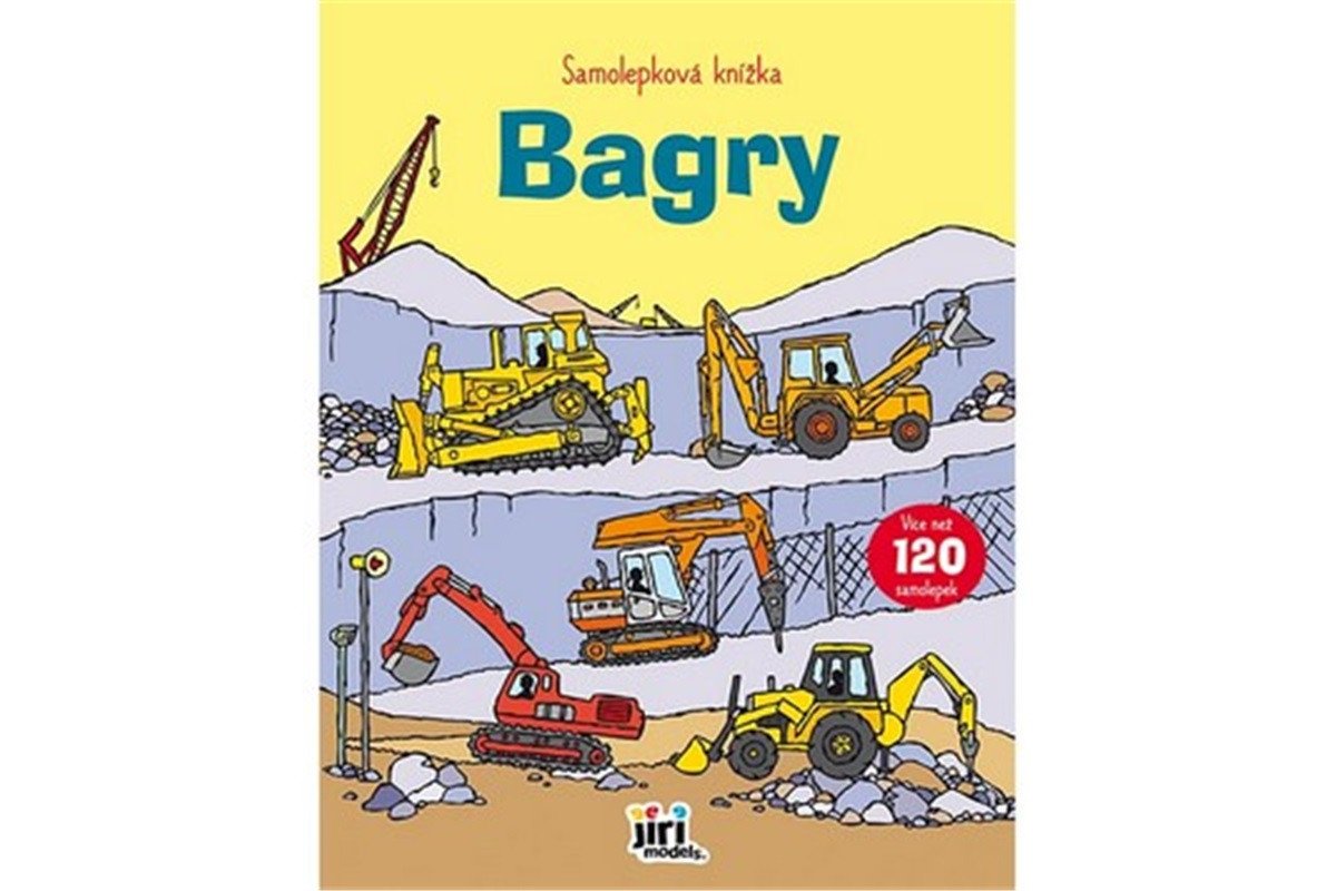 Samolepková knížka Bagry