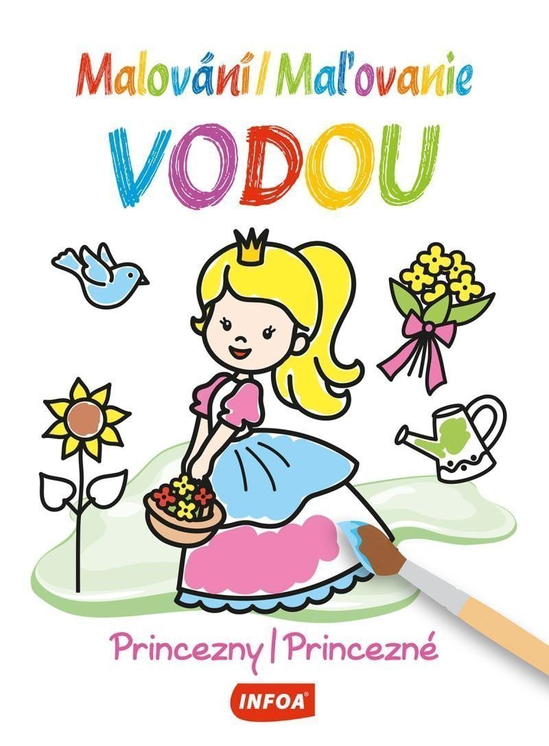Malování vodou  Maľovanie vodou - Princezny  Princezné
