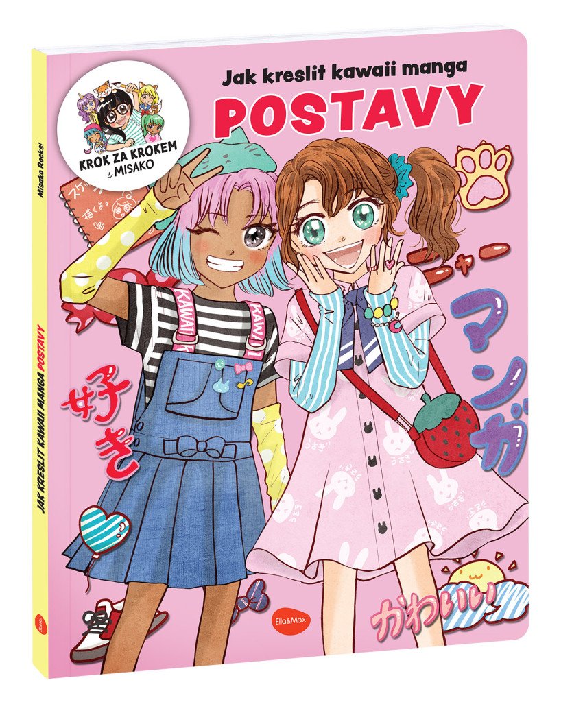 Jak kreslit kawaii manga POSTAVY – Krok za krokem s MISAKO – Takashima Misako