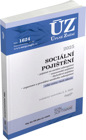 ÚZ 1624 Sociální pojištění 2025